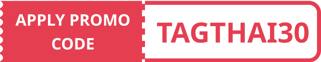 Promo code TAGTHAI30